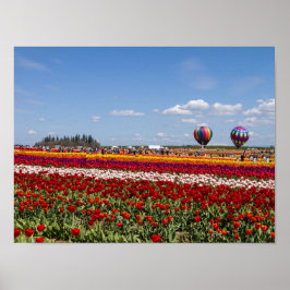 Póster Papel Poster de los tulipanes de primavera (mate)