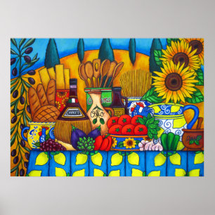 Póster Papel Poster de valor de la Toscana Delights Print