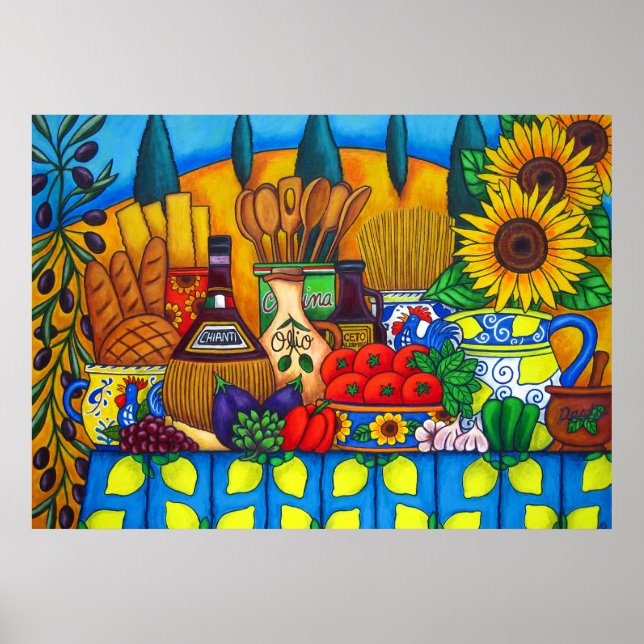 Póster Papel Poster de valor de la Toscana Delights Print (Frente)