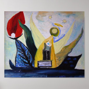 Póster Papel Poster de valor de pintura abstracta