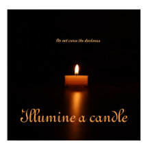 Papel Poster de valor: ilumina una vela
