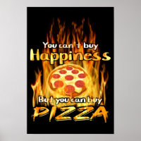 Papel Poster de valor para tienda de pizza