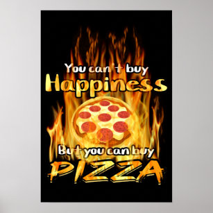 Póster Papel Poster de valor para tienda de pizza