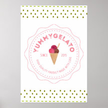 Papel Poster de valor Yummy Gelato 20x16 (mate)