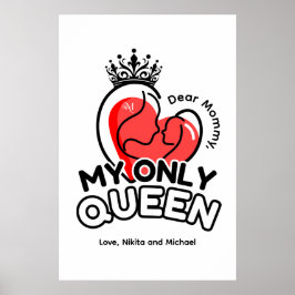 Póster Papel poster (mate) : Mi única reina