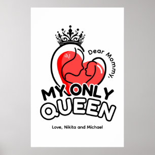 Póster Papel poster (mate) : Mi única reina