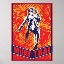 Papel poster (Matte) - Muay Thai