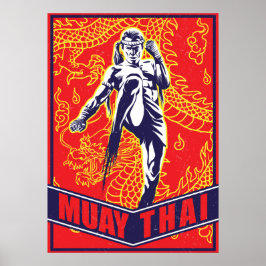 Póster Papel poster (Matte) - Muay Thai
