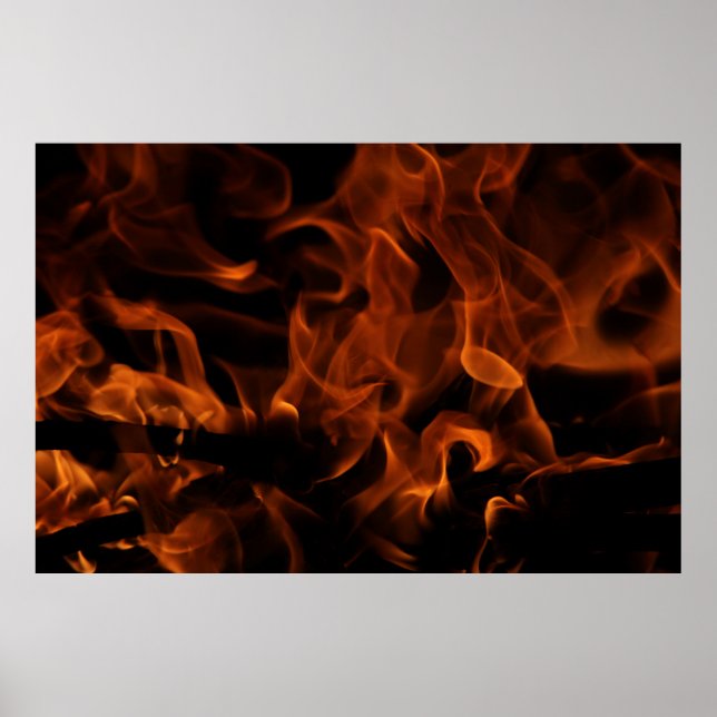 Póster Papel rojo de fuego (Frente)