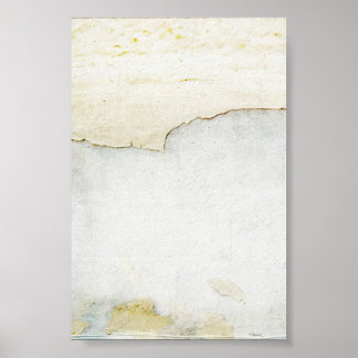 Póster papel roto sobre fondo de pared azul