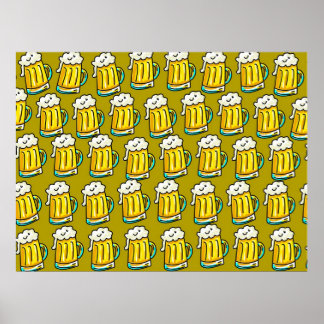 Póster Papel tapiz de la cerveza