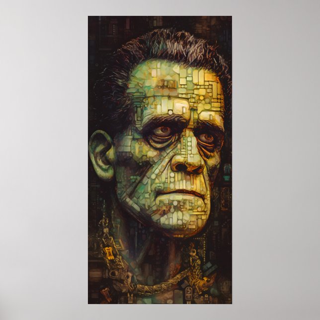 Póster Papel tapiz de teléfono de monstruos de Frankenste (Frente)