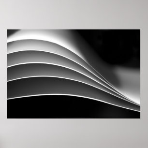 Póster Papel, una visión diferente - abstracto en blanco
