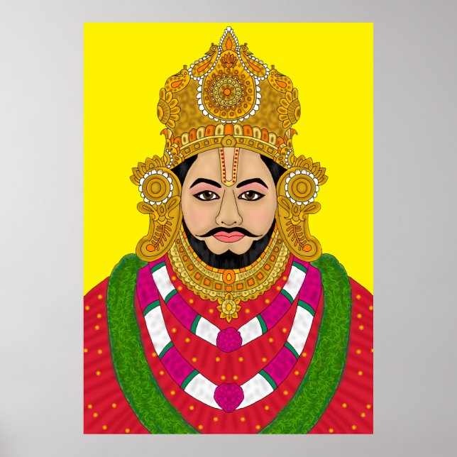 Póster Papelería de Khatoo Shyam Ji (Frente)