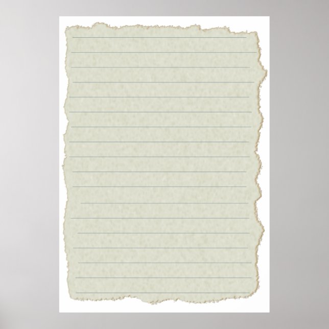 Póster Paper write texture lines template (Frente)