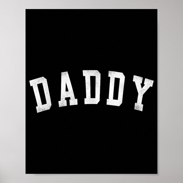 Póster Papi - clásico negrita papá del día del padre (Frente)