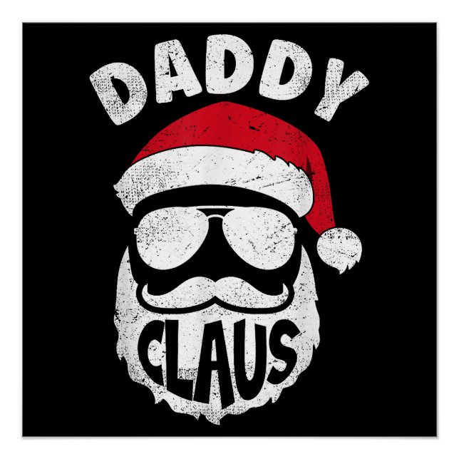 Póster Papi Claus Santa Claus Navidades graciosos coincid (Anverso)