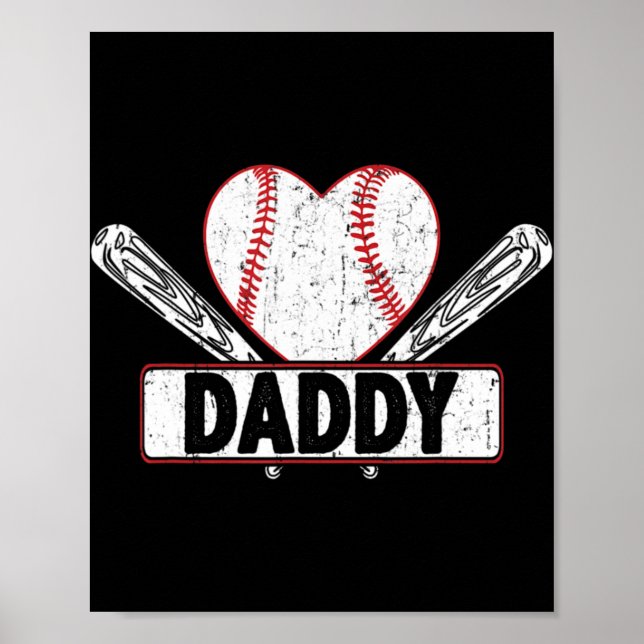 Póster Papi de béisbol Familia Mateo Softbol Baseball L (Frente)