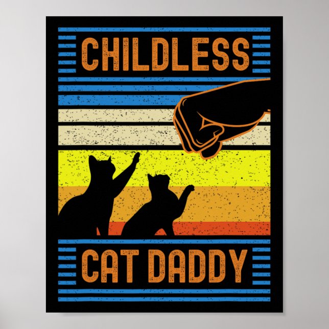 Póster Papi De Gato Sin Hijos 2024 Para Presidente (Frente)