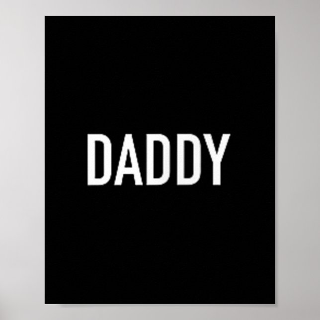 Póster Papi De Hombres Y Mujeres Gracioso Para Los Padres (Frente)