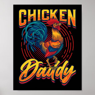 Póster Papi de pollo para hombres