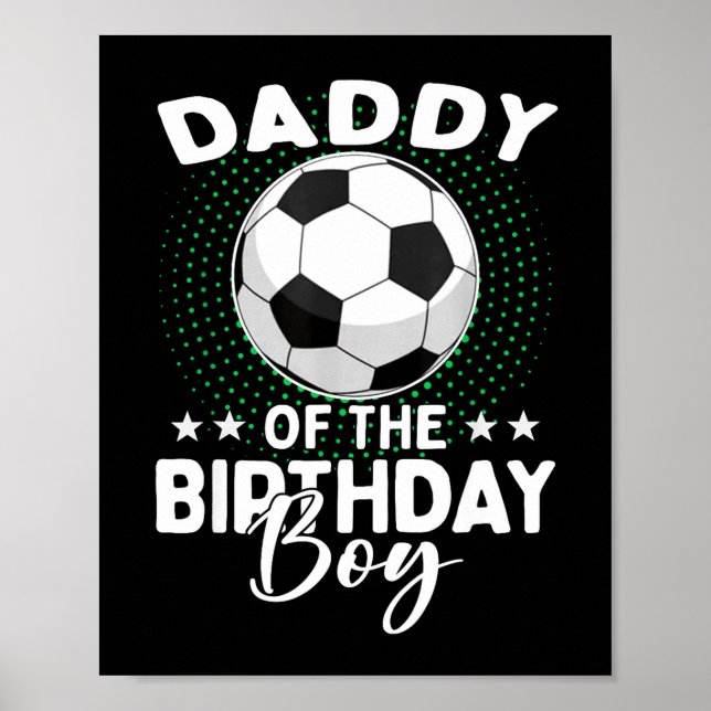Póster Papi Del Cumpleañero Futbolista Cumpleaños  (Frente)