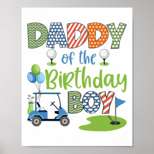 Póster Papi Del Matchi De La Familia Del Amante Del Golf
