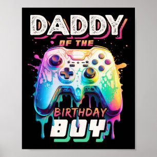 Póster Papi Del Niño De Cumpleaños Que Coincide Con El Na
