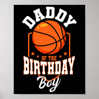 Póster Papi Del Tema Del Baloncesto Bday Pa
