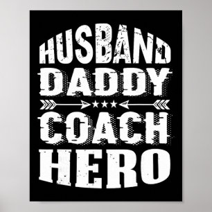 Póster Papi Entrenador Héroe Entrenador Entrenador de Fút