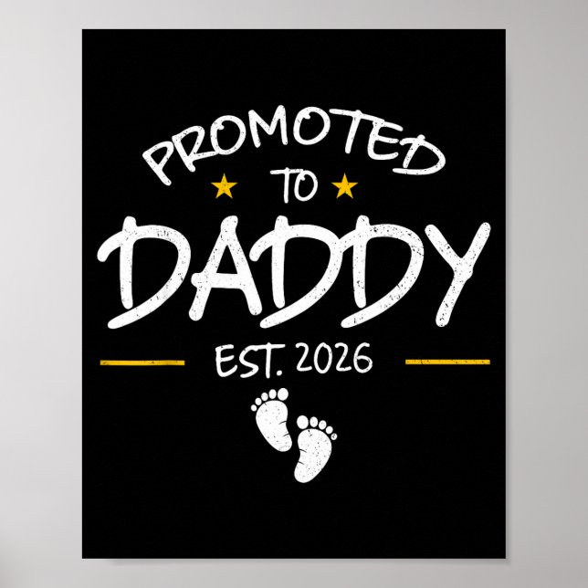 Póster Papi Est 2026 Papi Futuro Nuevo Papá 2026 Primera  (Frente)