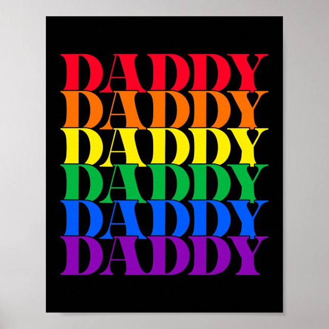Póster Papi Gay Daddy OST LGBT LGBTQ Retro (Frente)