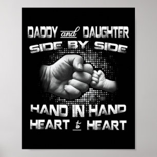 Póster Papi Hija Fist Bump coincidiendo padre y#; s Día
