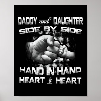Póster Papi Hija Fist Bump coincidiendo padre y#; s Día