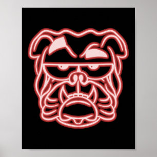 Póster Papi Perro Mamá Perro Perro Perro Bulldog Inglés