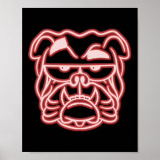 Póster Papi Perro Mamá Perro Perro Perro Bulldog Inglés