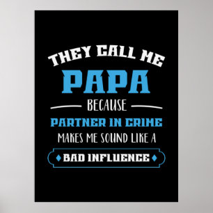 Póster Papi Regalo me llaman papá