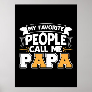 Póster Papi Regalo Mi Gente Favorita Me Llama Papá