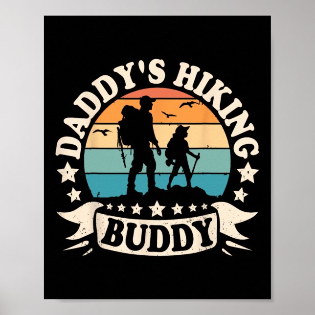 Póster Papi: Senderismo de Buddy Hiker Papá niños por pad (Frente)