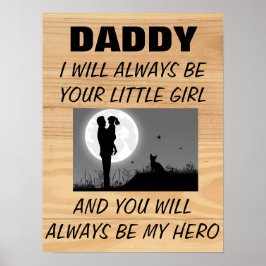 Póster Papi siempre seré tu pequeña chica