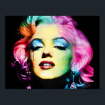 Póster Papier poster Marylin Monroe Pop Art (mat.<br><div class="desc">66, 6 g/m2,  papier poster de 7, 5 pt d'épaisseur Finition matte et superse Option économique avec des images claires et des couleurs vibrantes Ajoutez un cadre de qualité premium en tant qu'accessoire 27.94x21.59cm</div>