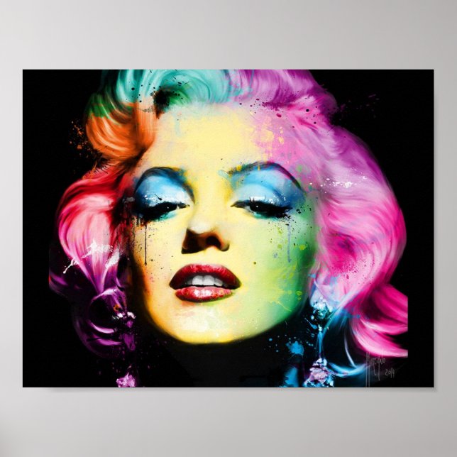 Póster Papier poster Marylin Monroe Pop Art (mat. (Frente)