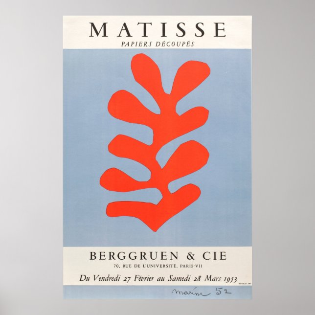 Póster Papiers de Matisse (Frente)