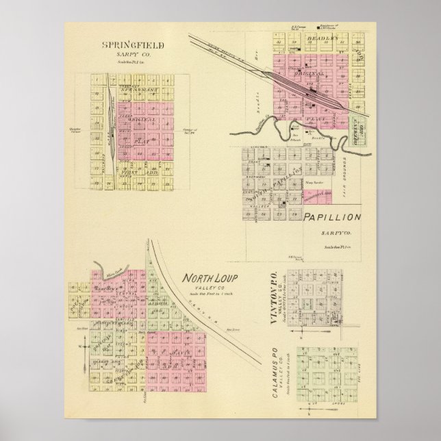 Póster Papillion Nebraska (Frente)