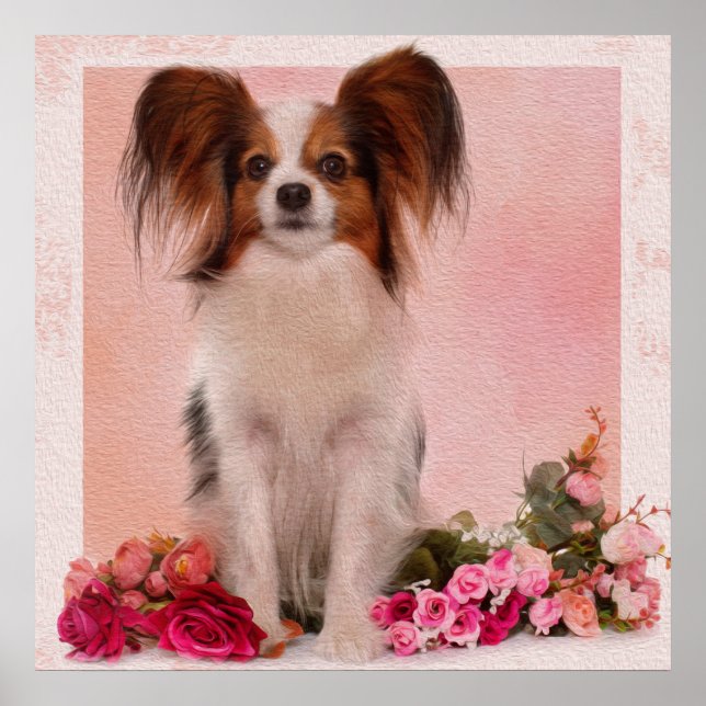 Póster Papillon - Continental Toy Spaniel (Frente)