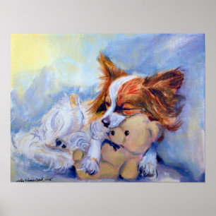 Póster Papillon Dog Poster PRINT