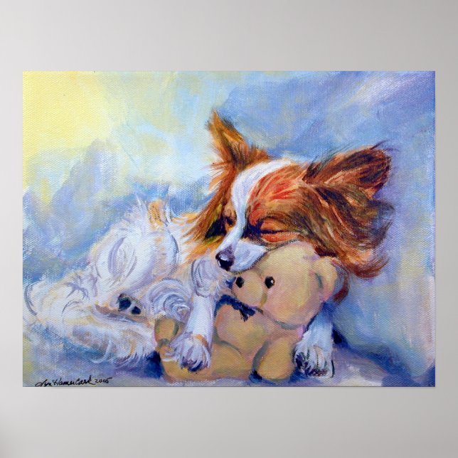 Póster Papillon Dog Poster PRINT (Frente)