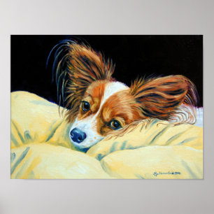 Póster Papillon Dog Wall Print