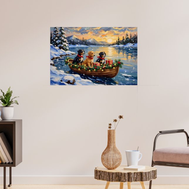 Póster Papillon Navidad Barco Fiesta (Salón 3)