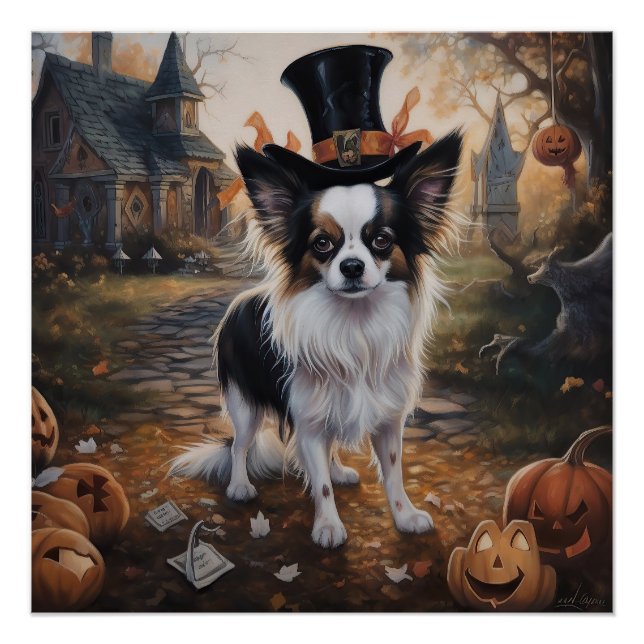 Póster Papillon Pumpkins Halloween Scary (Anverso)